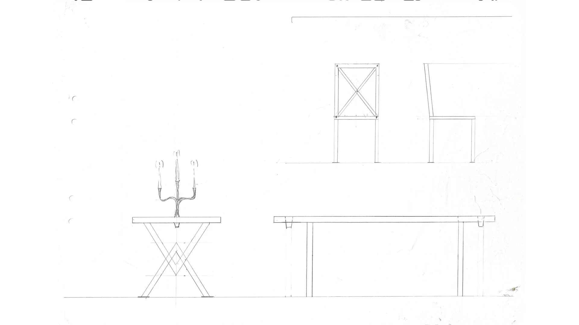Bord och stol – smide